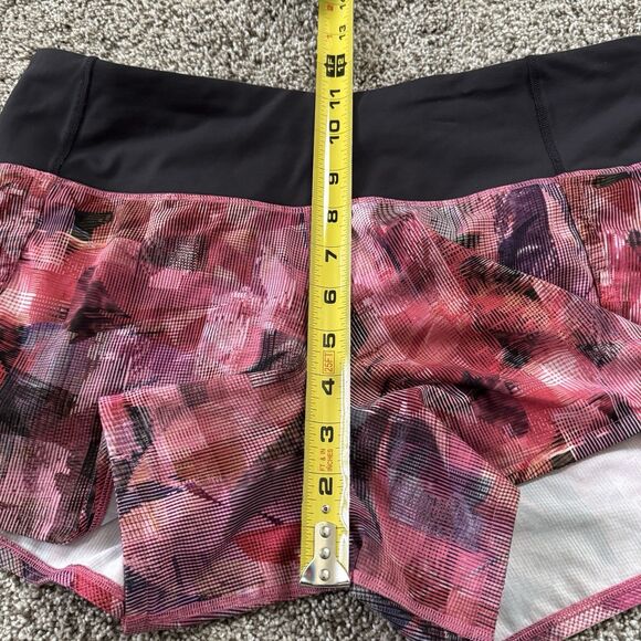 Lululemon High Rise 4” Sun Dazed Multi Pink Shorts Size 6 *Excellent* - Picture 10 of 10